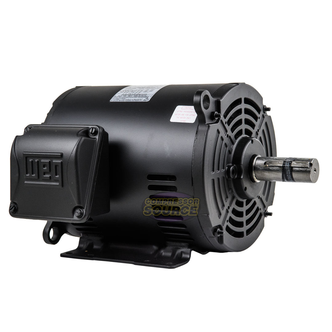 WEG 7.5 HP 3 Phase Electric Motor 1770 RPM 213/5T Frame 230-460V ODP 00718OT3E213T-S