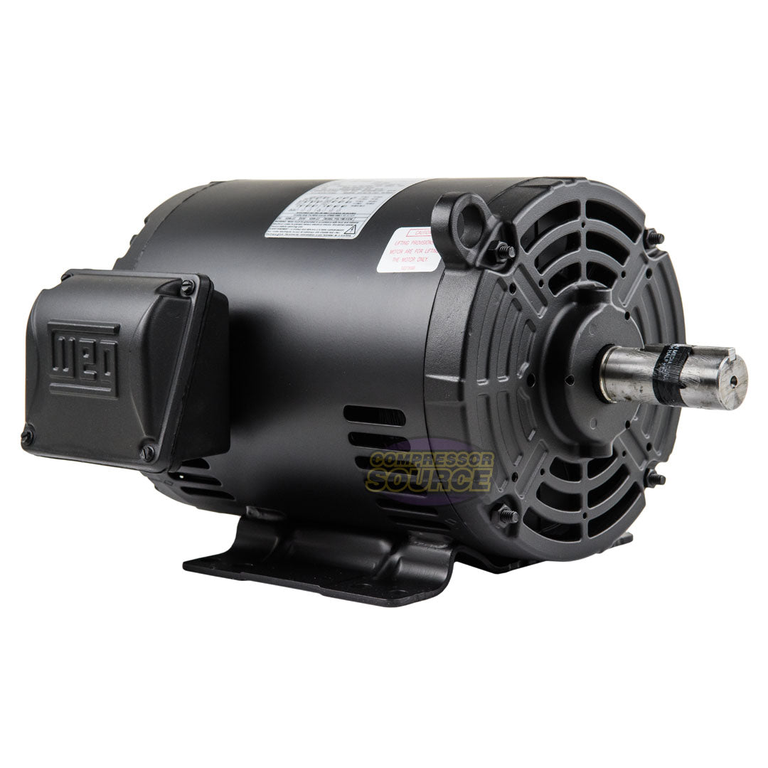 WEG 7.5 HP 3 Phase Electric Motor 3500 RPM 184/5T Frame 230-460V ODP 00736OT3E184T-S