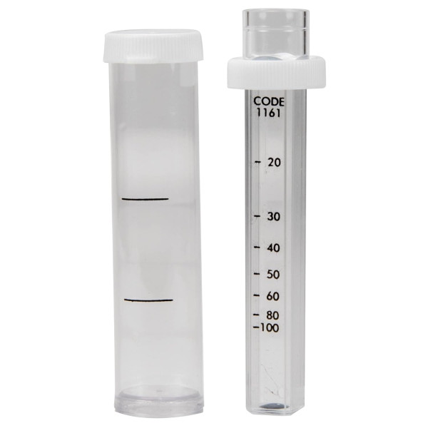 LaMotte 1161 Test Tube – Cyanuric Acid Test Tube with Black Dot Viewer and Cap