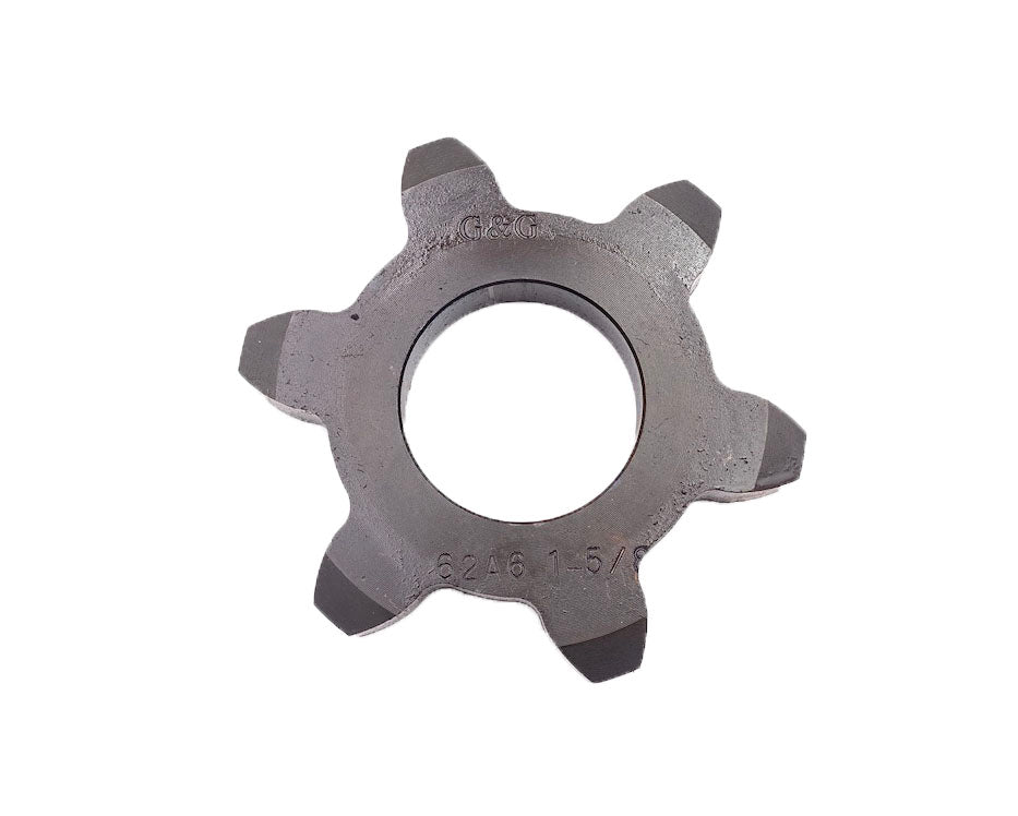 62W6 Weld On Hub Sprocket - 6 Tooth for 62 Steel Detachable Chain