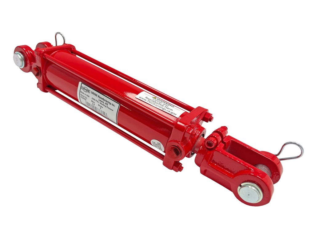 2.5" bore x 6" stroke CROSS tie rod hydraulic cylinder DB