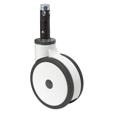 6" x 7/16" Rhombus Swivel Round Stem Caster w/Total Brake 383Q 40K150V K2351