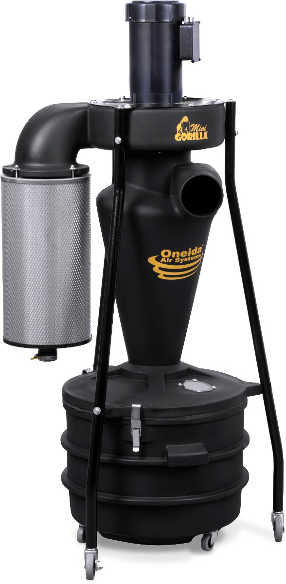 1.5hp 120V Mini-Gorilla Portable 22 Gal. HEPA-GFM Cyclone Dust Collector
