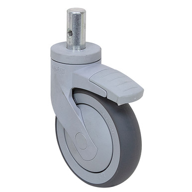 5" x 1-1/4" Tente Round Fixed Stem Caster 5395 PJP 125 R05-22