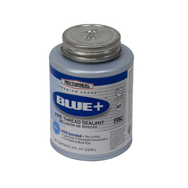 RectorSeal Tru-Blu+ High Pressure Thread Sealant with PTFE 8 FL OZ (237ML) Can 31553