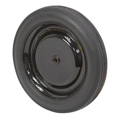 10" x 1.75" Ribbed Tread Semi Pneumatic Tire on Steel Wheel
