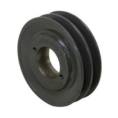 4.45 OD H-Bushing Double Groove Pulley