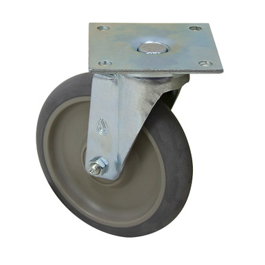 6" x 1-1/4" Swivel plate caster Jarvis 6-30-314GFPLT4