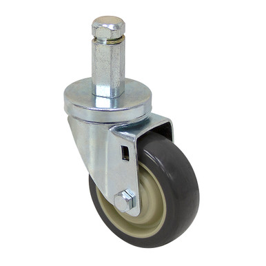 3-1/2x1-1/4 JARVIS 3-1/2-34-314G STEM6 Grip-Ring Swivel Square Stem Caster