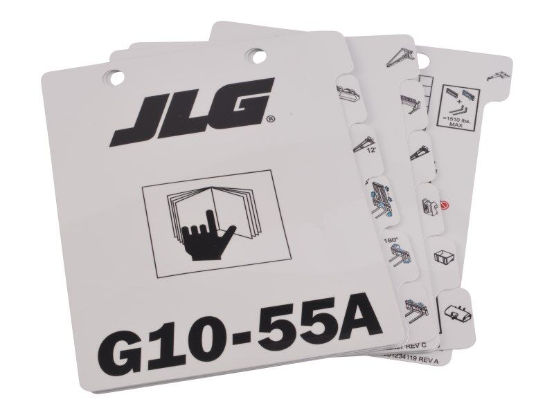 JLG Part # 1001115138 – Booklet G10-55A Sup. Load