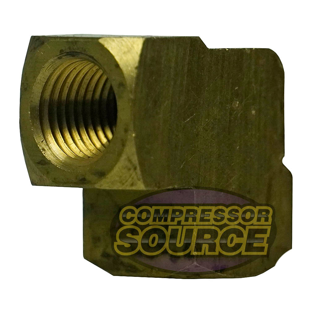 Brass 1/4" FNPT Female Barstock 90 Degree Elbow 100SC