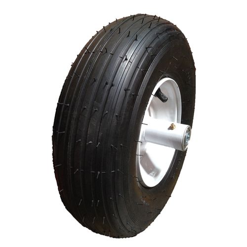 HI-RUN Wheelbarrow Tire Assembly, 4.80/4.00-8, Rib, CT1004