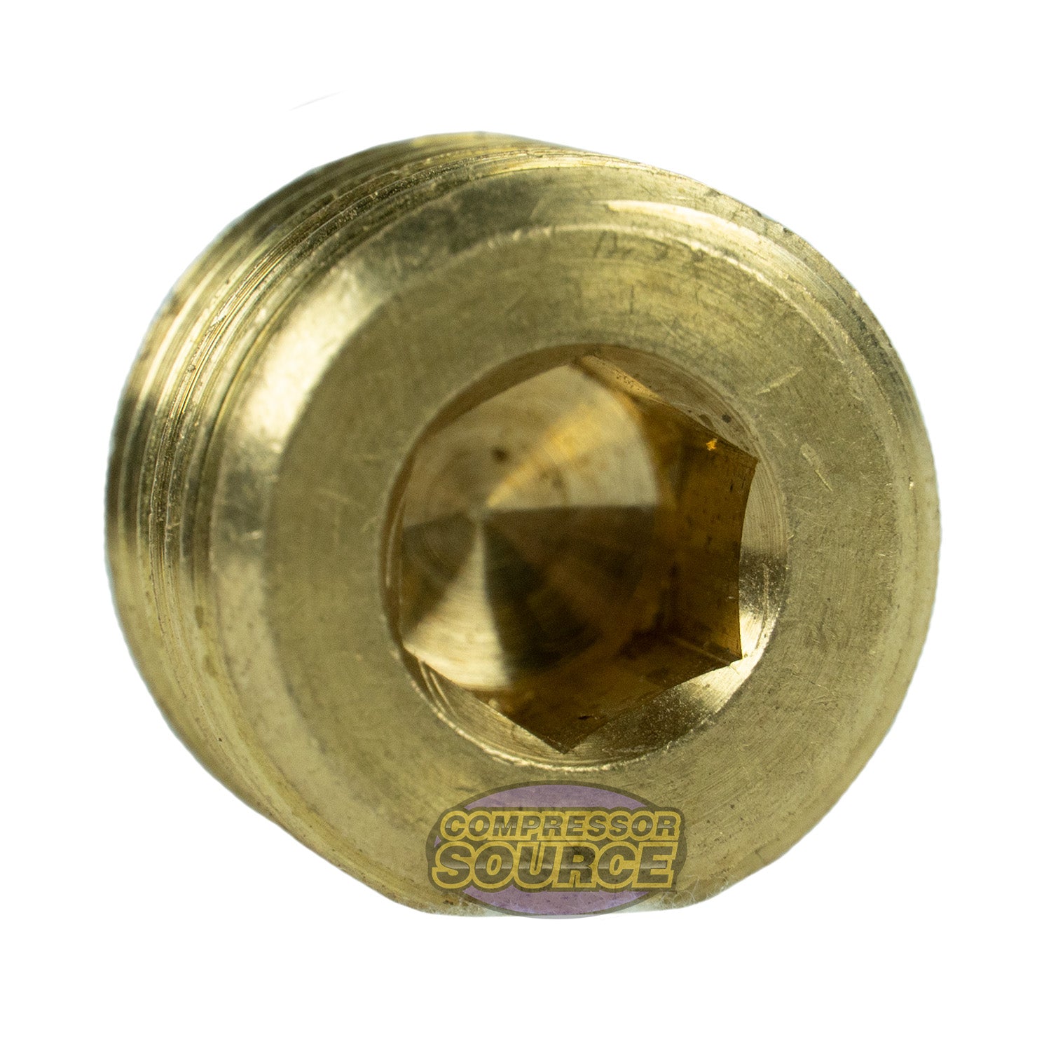 1/2" - 3/8" FNPT Countersunk Hex Head Pipe Plug Fitting