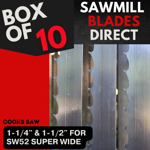Box of 10 Blades 1-1/4" & 1-1/2" for SW52 Super Wide