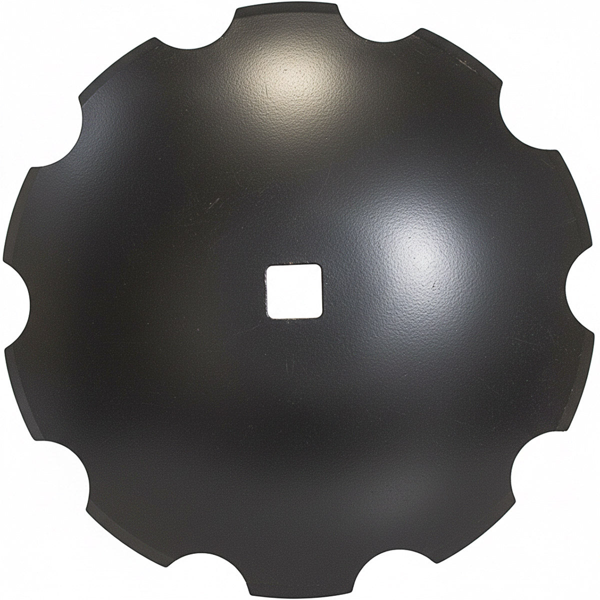 Disc Blade - 16" x 9 Gauge, Notched, 7/8" Square x 1" Square Axle