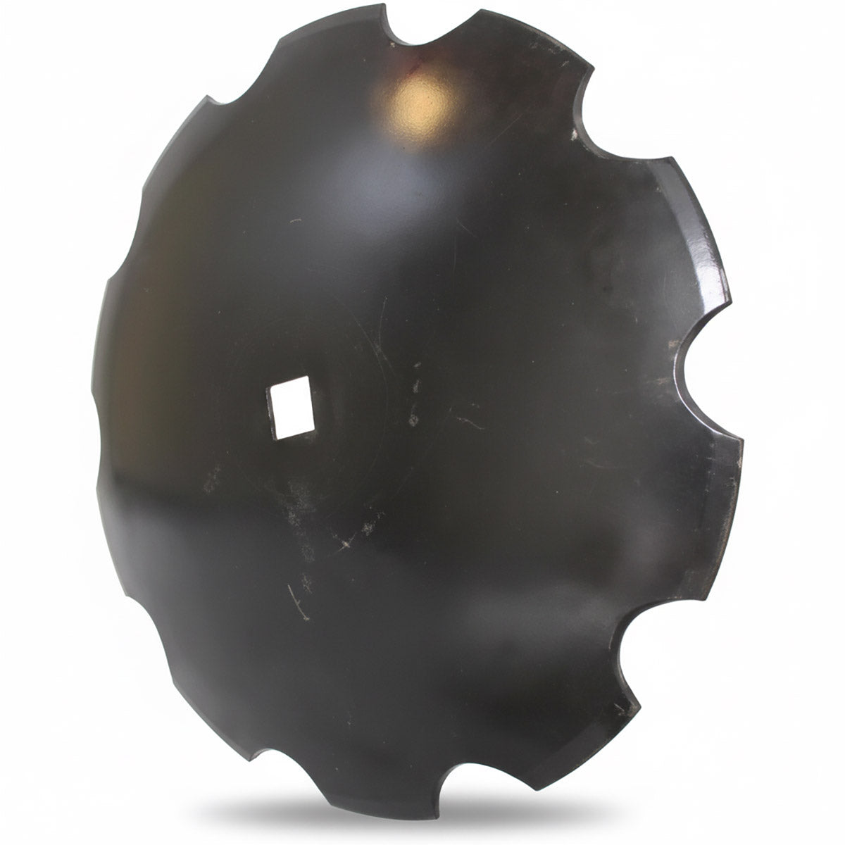Disc Blade - 18" x 9 Gauge, Notched, 1" Square x 1-1/8" Square Axle