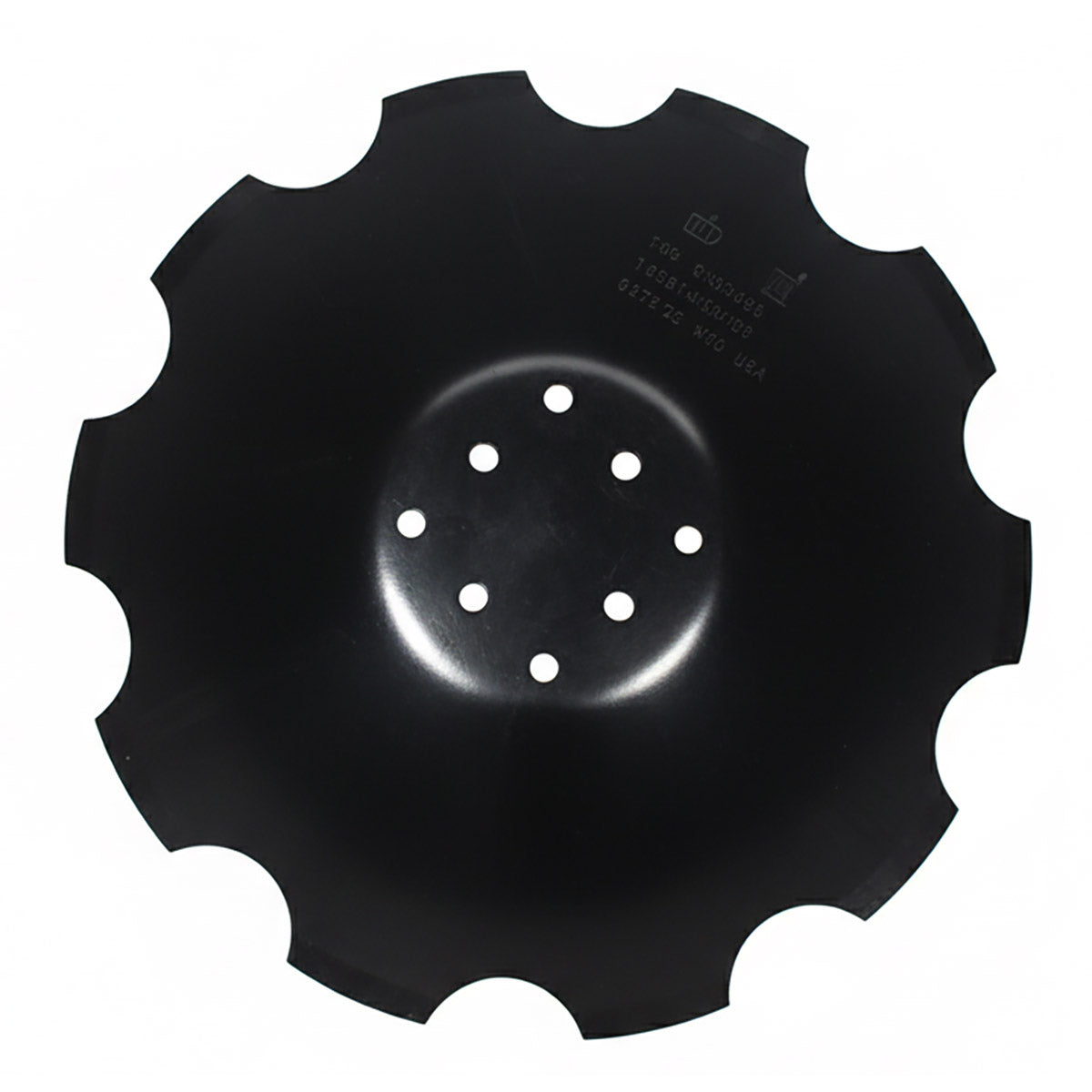 High Speed Disc Blade - 20" x 6.5MM, Notched, 8-Hole - Fits Degelman, John Deere, Norwood, Kinze