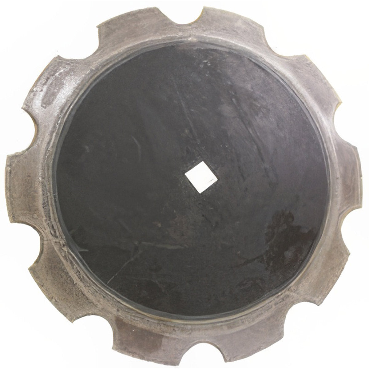 Wear Tuff Disc Blade - 28" x 8MM,Notched, 1-1/2" Square x 1-5/8" Round Axle