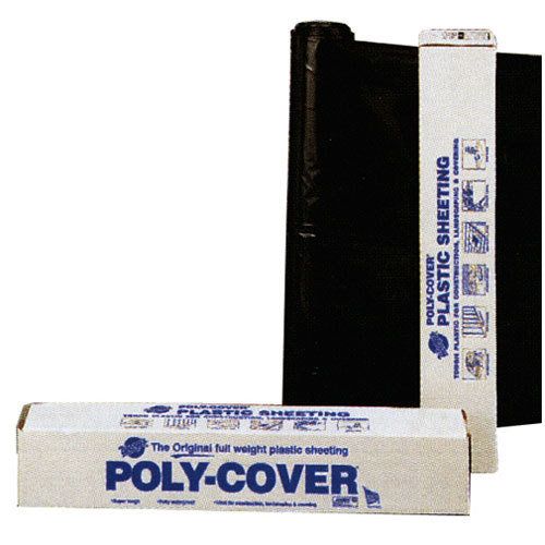 Warp's 14' x 100' Black Plastic Sheeting, 4 Mil