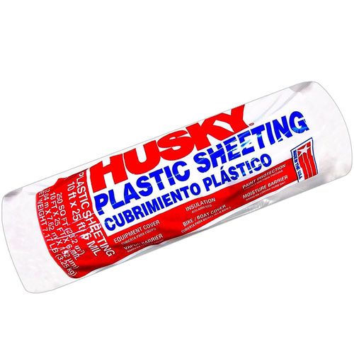 Clear Plastic Sheeting, 10 x 25 Ft., 6 MIL