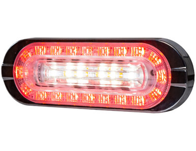 10-33 Volt DC 6" Amber/Red Combination LED Stop/Turn/Tail, Backup and Strobe Light Buyers Products 5626432