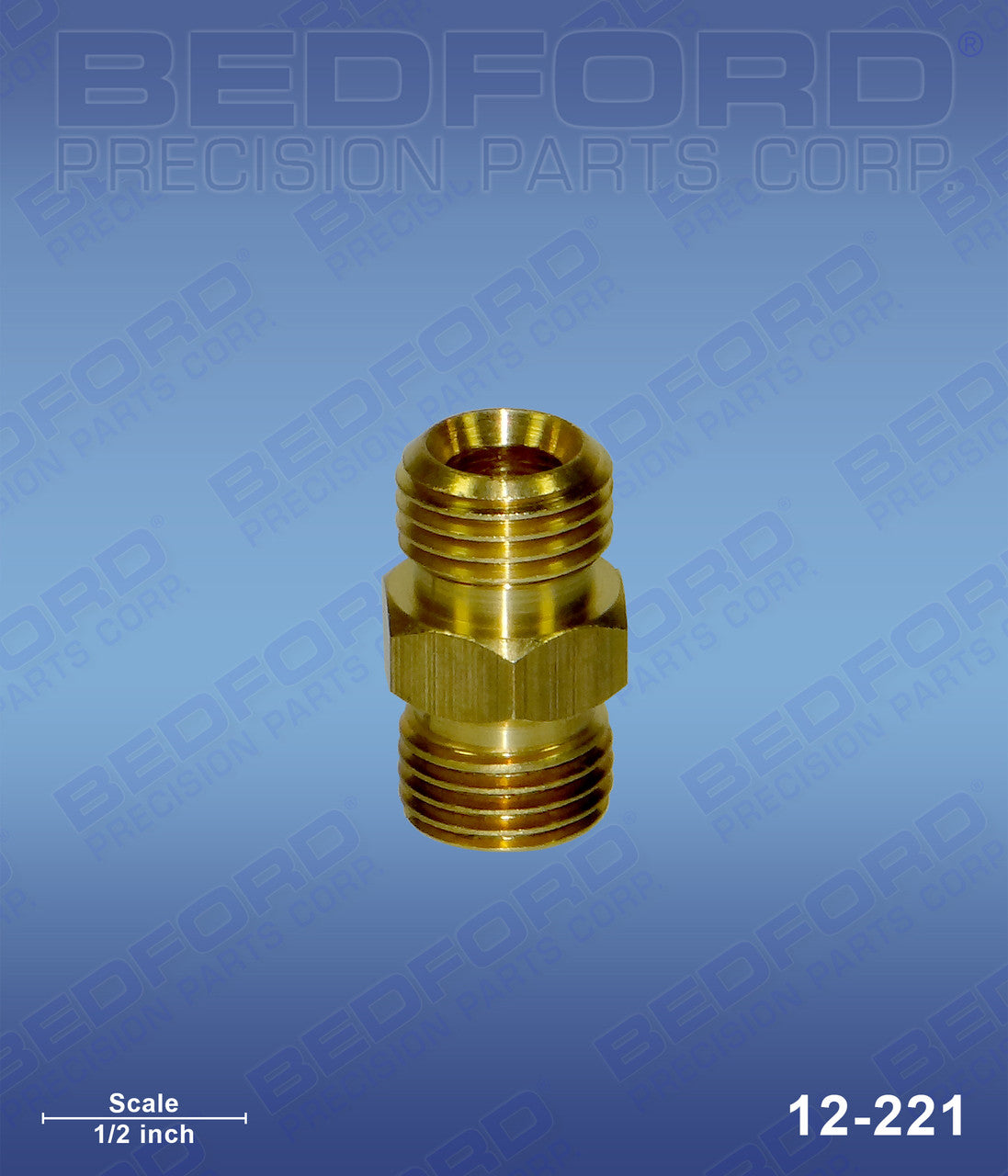 Graco 12221 Replacement Brass Nipple: 1/4" NPS x 1/4" NPS