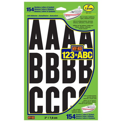 PKGD. Self-Stick Letters, 3 In.