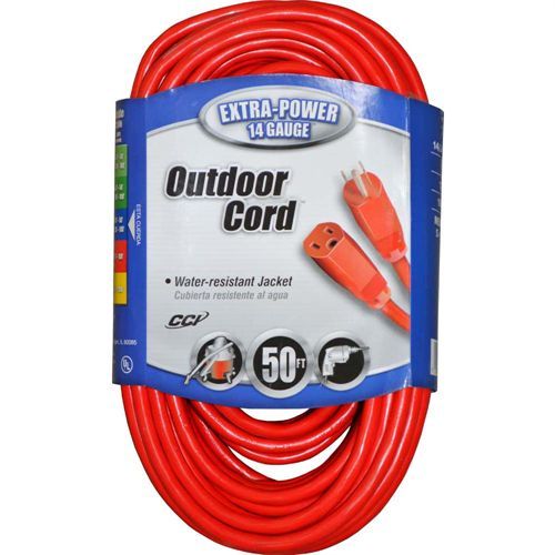 Southwire 14-3 Medium-Duty 15 Amp SJTW Extension Cord 50'