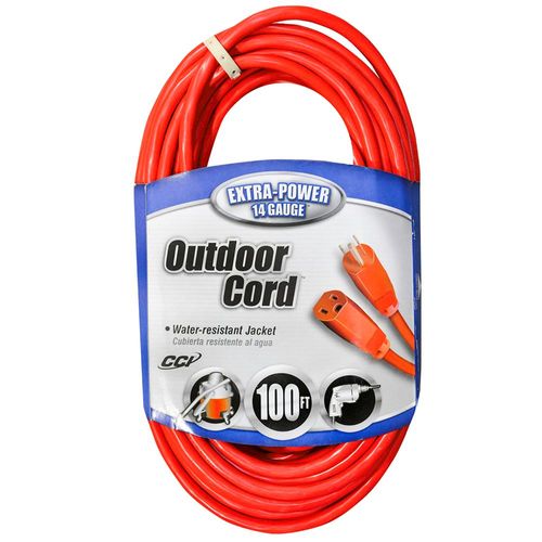 Southwire 14-3 Medium-Duty 13 Amp SJTW Extension Cord 100'
