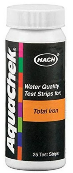 AquaChek 661455E Iron Test Strips – Total Iron Testing (0–5 ppm, 25 Strips)