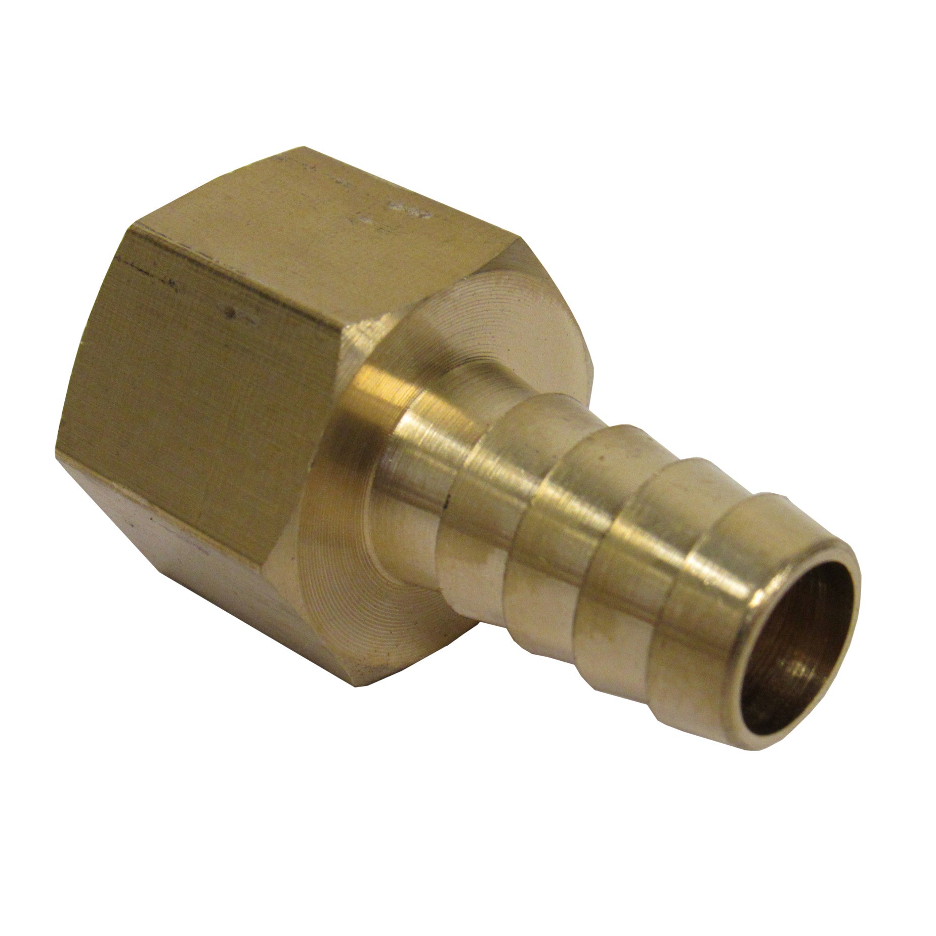 Brass Hose Barb, 3/4 Inch ID Hose Barb x 3/4 Inch Female NPT