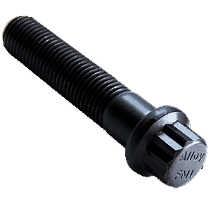 1/2"-20 x 3-1/2" 12 Point Flange Bolt, Grade 9 Alloy, Plain & Oil, Partially Threaded (25/Pkg.)