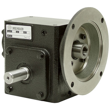 60:1 Right Angle Cast Iron Worm Gear Reducer 0.38 HP 56C Left Output Worldwide HDRF-175-60-L-56C