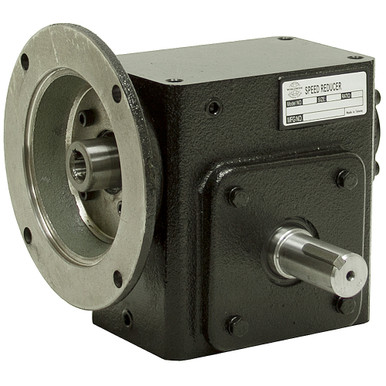 10:1 Right Angle Cast Iron Worm Gear Reducer 2.77 HP 56C Right Output Worldwide HDRF-206-10-R-56C