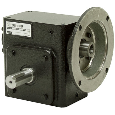 50:1 Right Angle Cast Iron Worm Gear Reducer 0.74 HP 56C Left Output Worldwide HDRF-206-50-L-56C