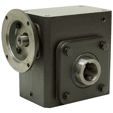 50:1 Right Angle Cast Iron Worm Gear Reducer 2.49 HP 56C Hollow Output Worldwide HDRF-325-50-H-56C