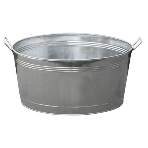16.75 Gallon Wash Tub Round Galvanized
