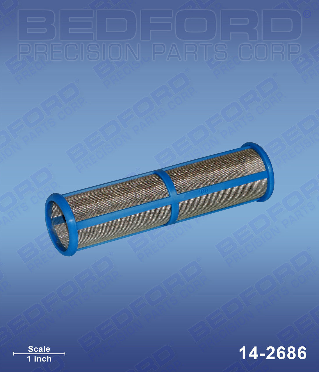 Graco 243081 Replacement Outlet Filter: 100 Mesh, Med Length, Blue