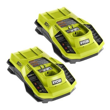 Ryobi 18 Volt P117 2 Pack Dual-chemistry Battery Charger # 140173019-2PK