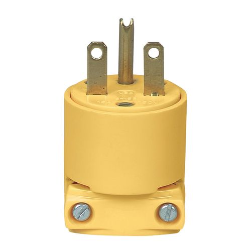 Straight Blade Male Plug Heavy Duty 250 Volt - 15 AMP