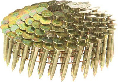 Grip Rite 1-1/4" x .120", 15 Degree Coil Roofing, Round Head Nails, Hot Dipped Galvanized, Smooth Shank, (7,200/Carton), #GRCR3DHDG
