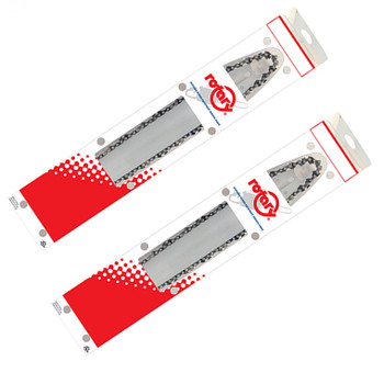 Rotary 2 Pack of Replacement Bar & Chain Combos For Chainsaws - 15030-2PK