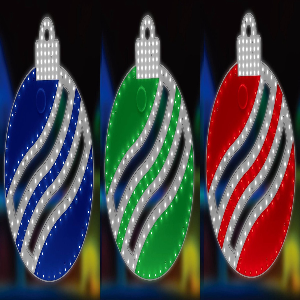 16" Hi-Vibrant LED Twinkling Ornament Decoration