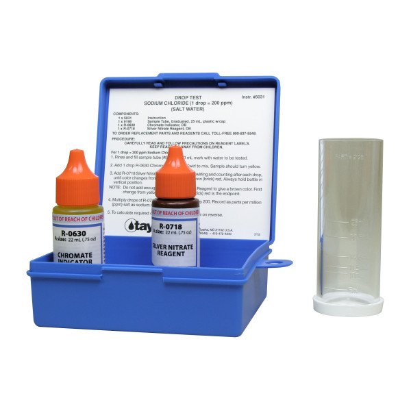 Taylor K-1766 Salt Water Test Kit – Precise Drop-Based Sodium Chloride Testing