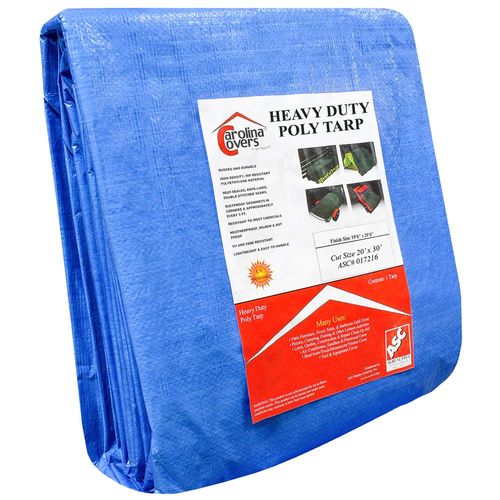 Carolina CoversBlue Poly Tarp, 20 Ft. x 30 Ft.