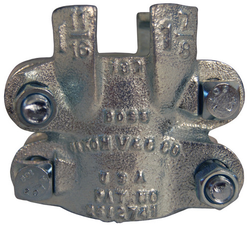 Dixon Boss 275 Clamp 2 in. Hose ID Zinc Plated Iron 4-Boltand 4 Finger
