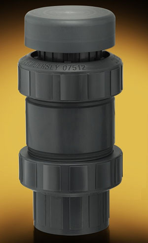 Plast-O-Matic Series VBS 1 1/2 in. Self-Closing PVC Vacuum Breakers w/ FKM Seals