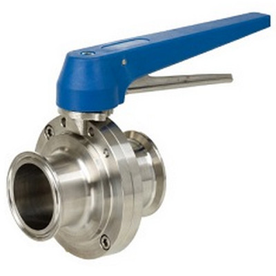 Sharpe 77 Series 3 in. Sanitary Butterfly Valves w/EPDM Seals & SS Disc, Clamp End