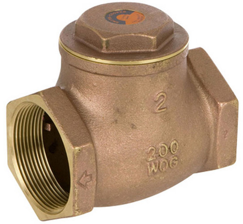 Smith Cooper 4 in. NPT Threaded Lead Free Brass 200 WOG Check Valve