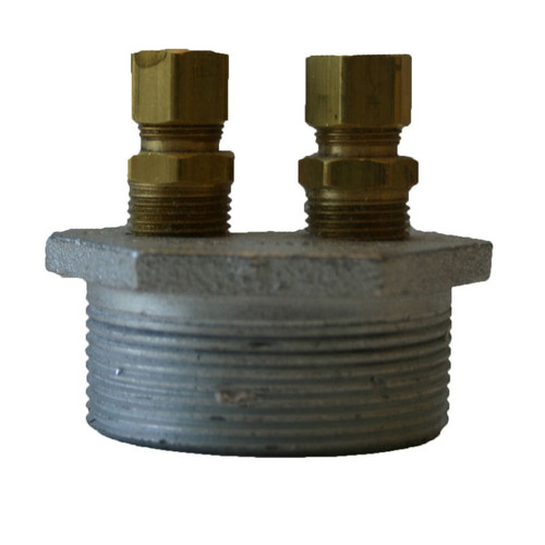 Morrison Bros. 184D Series 2 in. x 3/8 in. x 3/8 in. Duplex Bushings w/ Fittings